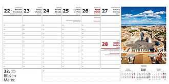 Města Evropy 2027, stolní kalendář