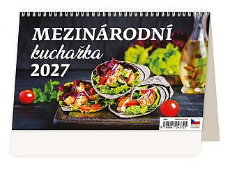 Mezinárodní kuchařka 2027, stolní kalendář - reklamní kalendáře
