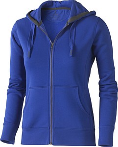 Mikina ELEVATE ARORA HOODED FULL ZIP LADIES SWEATER modrá S - mikina s vlastním potiskem