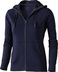 Mikina ELEVATE ARORA HOODED FULL ZIP LADIES SWEATER tmavě modrá L