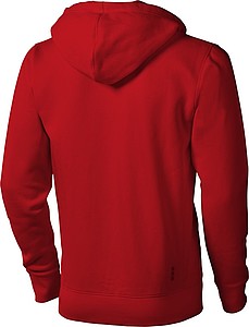 Mikina ELEVATE ARORA HOODED FULL ZIP SWEATER červená S