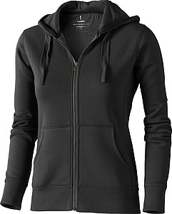 Mikina ELEVATE ARORA HOODED LADIES SWEATER antracitová S - mikina s vlastním potiskem