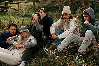 Mikina na zip s kapucí, recyklovaná bavlna, béžová, 3XL