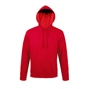 Mikina s kapucí SOLS SNAKE, červená , 3XL