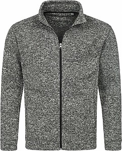 Mikina STEDMAN ACTIVE KNIT FLEECE JACKET MEN tmavě šedý melír L - potisk mikin