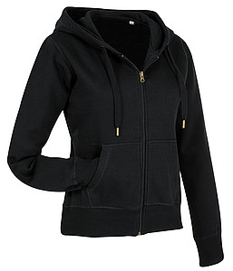 Mikina STEDMAN ACTIVE SWEATJACKET WOMEN černá L - mikina s vlastním potiskem