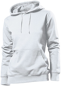 Mikina STEDMAN HOODED SWEATSHIRT WOMEN bílá S - mikina s vlastním potiskem