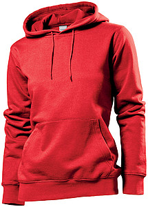 Mikina STEDMAN HOODED SWEATSHIRT WOMEN červená M