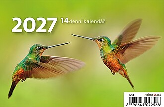 MINI 14denní kalendář 2027, stolní kalendář