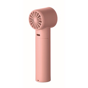 Mini ruční vysokorychlostní ventilátor, jemně růžová
