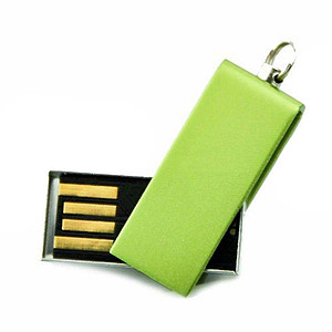 Mini USB flash disk, kapacita 2GB, zelená