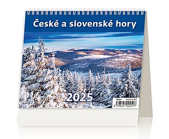Minimax České a slovenské hory 2025, stolní kalendář