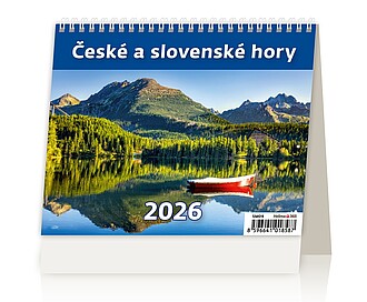 Minimax České a slovenské hory 2026, stolní kalendář