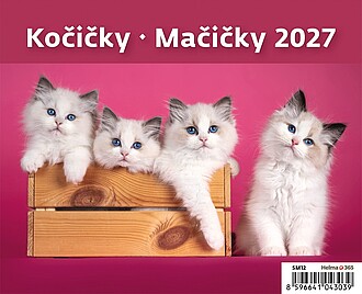 Minimax Kočičky 2027, stolní kalendář