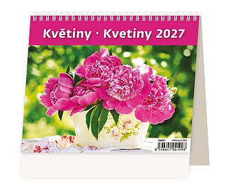 MiniMax Květiny 2027, stolní kalendář - reklamní kalendáře