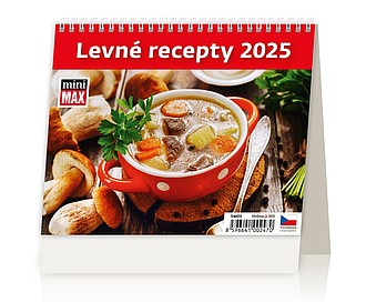 Minimax Levné recepty 2025, stolní kalendář - reklamní kalendáře