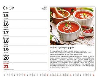 Minimax Levné recepty 2027, stolní kalendář