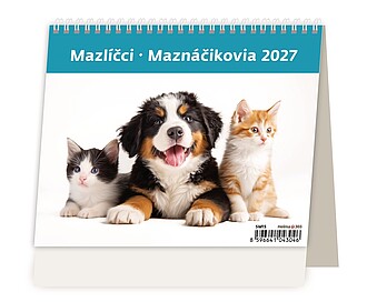 Minimax Mazlíčci 2027, stolní kalendář - reklamní kalendáře