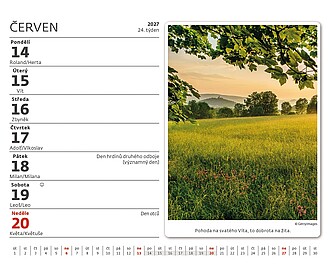 MiniMax Náš venkov 2027, stolní kalendář
