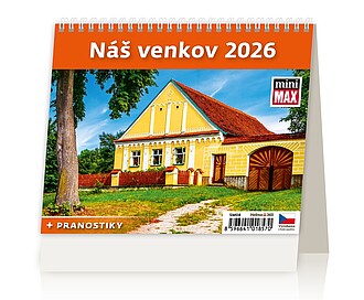 Minimax Naše města 2024, stolní kalendář - reklamní kalendáře