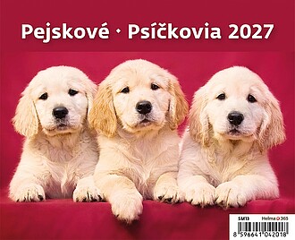 Minimax Pejskové 2027, stolní kalendář