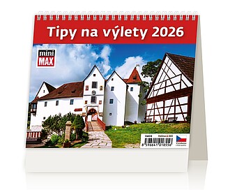 MiniMax Tipy na výlety 2024, stolní kalendář - reklamní kalendáře