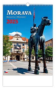Morava 2025, nástěnný kalendář, prodloužená záda - reklamní kalendáře
