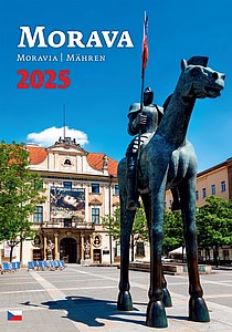 Morava 2025, nástěnný kalendář, prodloužená záda