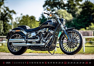 Motorbikes 2026, nástěnný kalendář, prodloužená záda