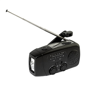 Multifunkční nouzové rádio, černá