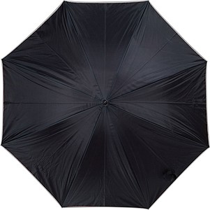 MURILLO Deštník, s dvojitým nylonovým krytím, průměr 105 cm, černá/stříbrná