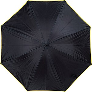 MURILLO Deštník, s dvojitým nylonovým krytím, průměr 105 cm, černá/žlutá