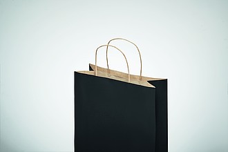 MYRNA malá papírová dárková taška, černá