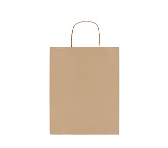 MYRNA střední papírová dárková taška, béžová