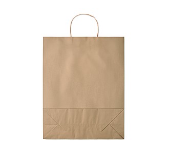 MYRNA velká papírová dárková taška, béžová