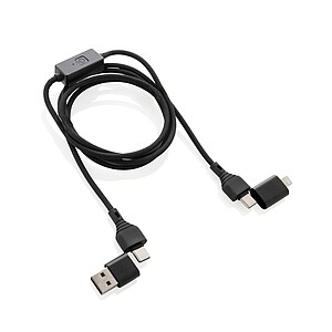 Nabíjecí/datový kabel Datalock 60W s ochranou proti hacknutí, černá - reklamní předměty