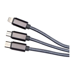 Nabíjecí kabel 4v1, koncovky USB, Micro USB, USB-C a lightning