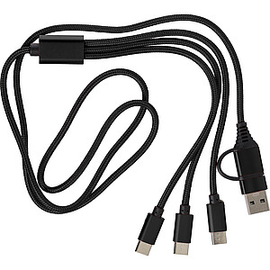 Nabíjecí kabel 6v1, černá