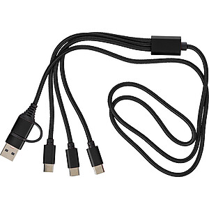 Nabíjecí kabel 6v1, černá