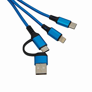 Nabíjecí kabel, modrá