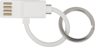 Nabíjecí kabel s kroužkem na klíče