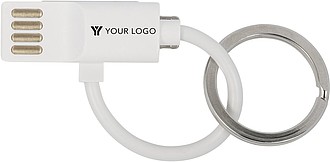 Nabíjecí kabel s kroužkem na klíče