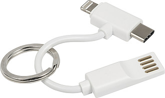 Nabíjecí kabel s kroužkem na klíče