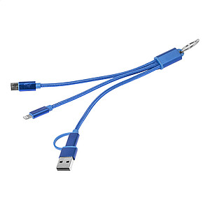 Nabíjecí kabel s přívěškem na klíče, modrá
