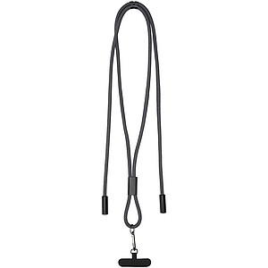 Nabíjecí kabel SMART 65 W z materiálu RPET s poutkem, černá - reklamní předměty