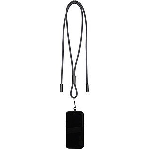 Nabíjecí kabel SMART 65 W z materiálu RPET s poutkem, černá