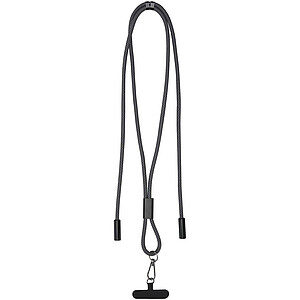 Nabíjecí kabel SMART 65 W z materiálu RPET s poutkem, černá