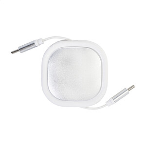 Nabíjecí kabel USB-C 60W, bílá - ekologické reklamní předměty