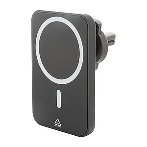 Nabíječka s držákem na mobil do auta, černá