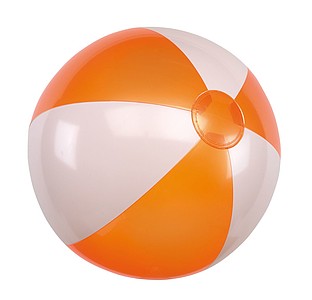 Nafukovací míč, průměr 28 cm, oranžová bílá - reklamní předměty